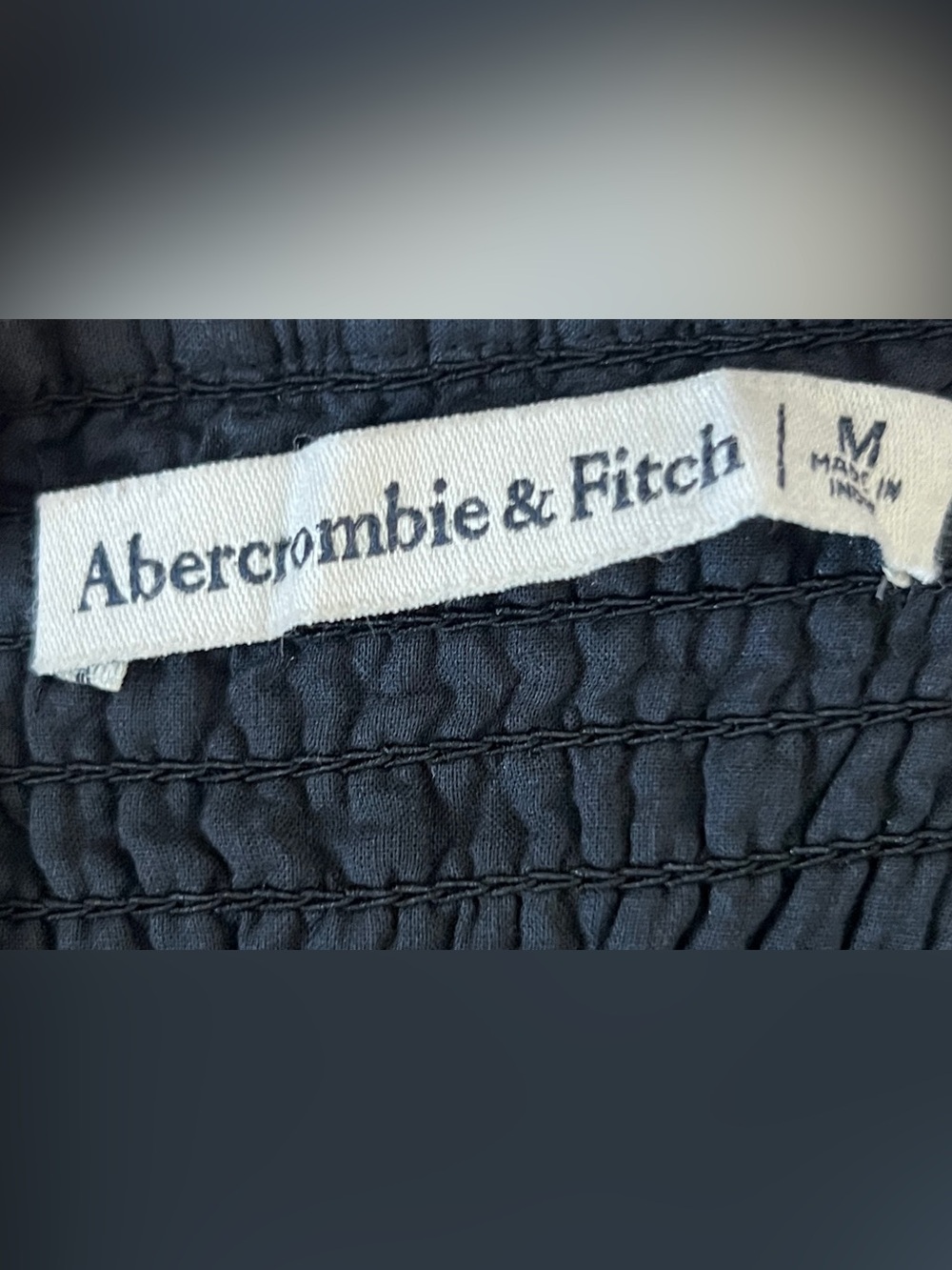 Abercrombie & Fitch Black Linen blend Dress - Picture 2 of 8